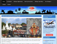 Tablet Screenshot of kolhapurtravels.com